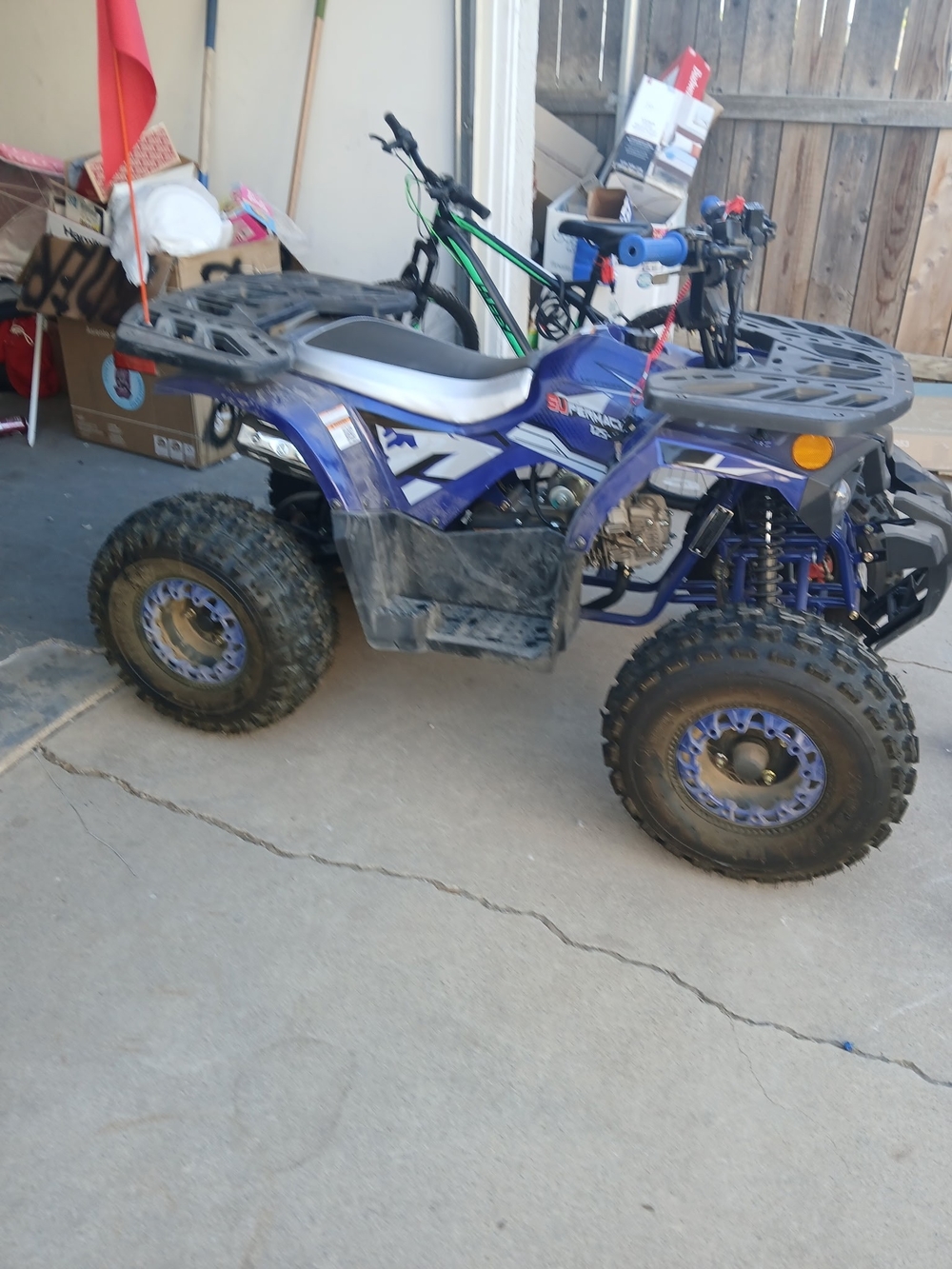 Kids Electric ATV - Blue Youth Ride-On